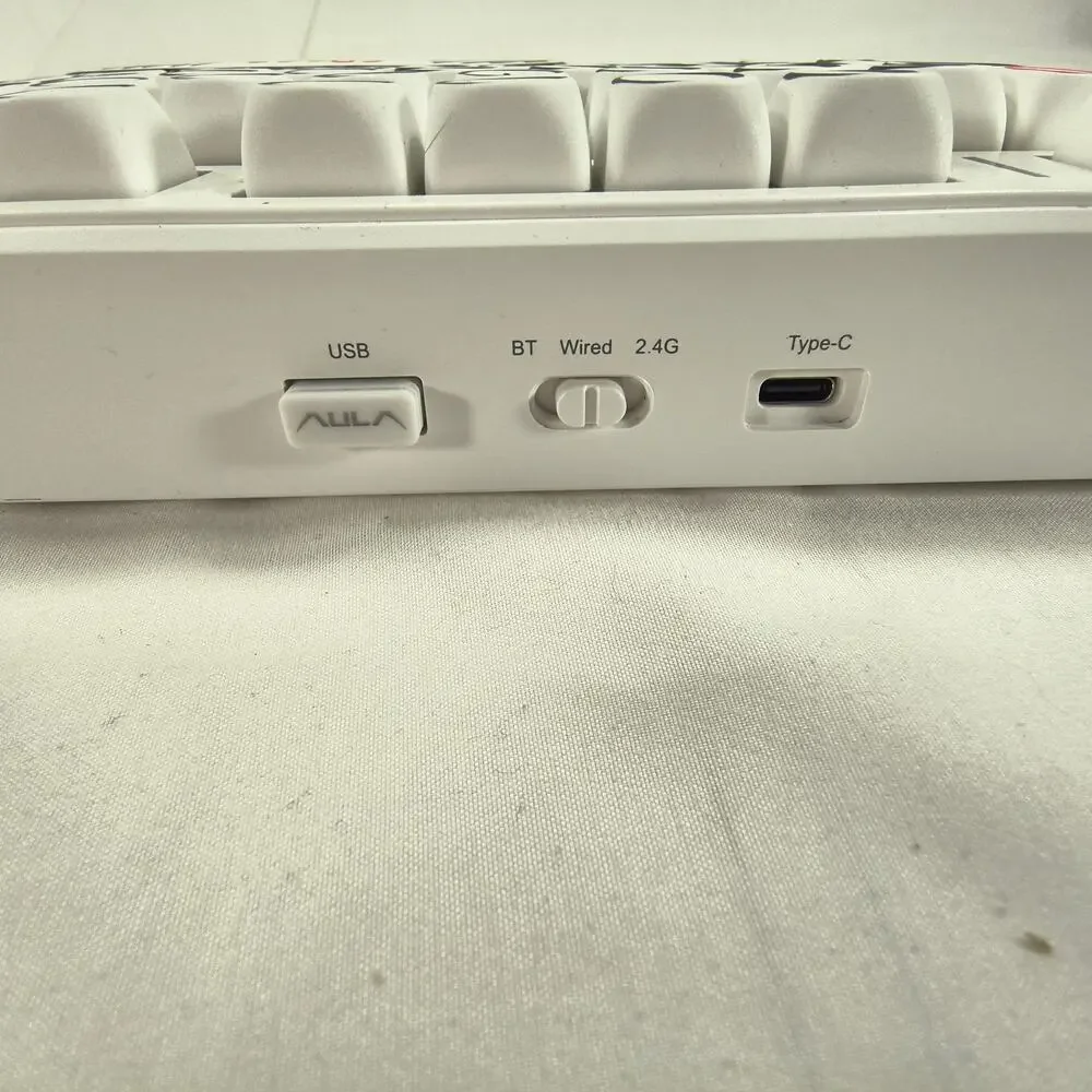 EPOMAKER X Aula F99 PRO Wireless Gaming Keyboard Custom Key Caps White RGB